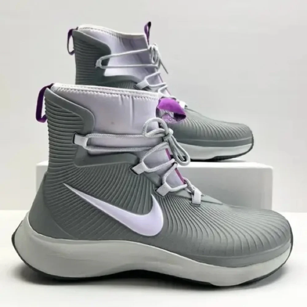 Nike Youths ‘Binzie’ Smoke Grey Violet High-Top Sneakers Size 3Y